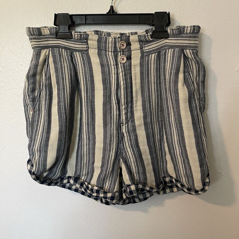 Anthropologie Pilcro Women's Everyday Striped Cotton Shorts Multicolor Size 27